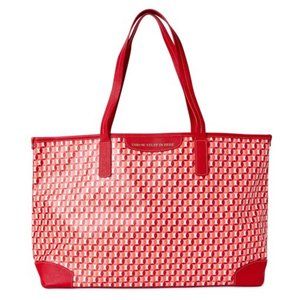 Time and Tru Throw Stuff In Here Tote Bag, Red NWT